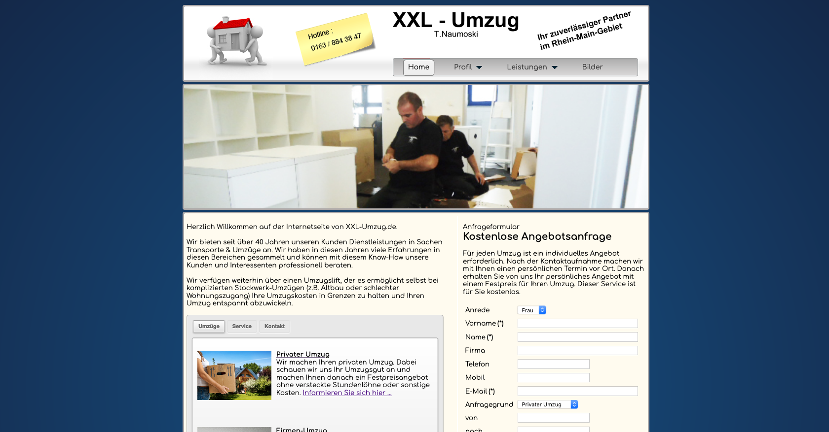 XXL – Umzug <br>www.xxl-umzug.de